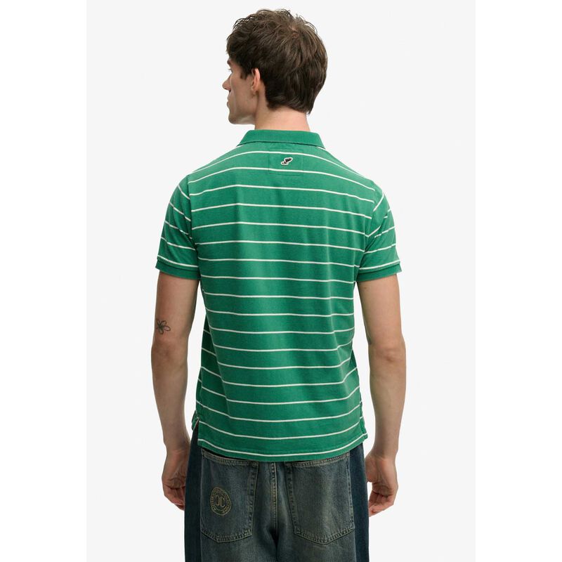 Superdry Vintage Stripe Jersey Polo image number 1